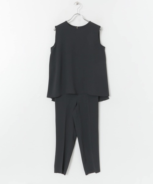 SENSE OF PLACE by URBAN RESEARCH（センスオブプレイスバイアーバンリサーチ）の「バックフレアセットアップ(テーパード)（セットアップ・レディース・ネイビー/グリーン/ライトベージュ・SMALL/MEDIUM）」の21枚目の写真