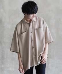 anown | シャイニーステッチオーバーサイズ半袖シャツ【ファッションインフルエンサー tai×anown 限定コラボ】(シャツ/ブラウス)