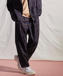 MAISON SPECIAL | 《ユニセックスアイテム》チェック/無地ストレッチワイドバルーンパンツ 【MAISON SPECIAL/メゾンスペシャル】■セットアップ対応■(その他パンツ)