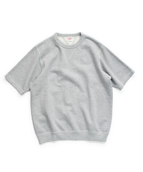 Denime（ドゥニーム）の「SWEATSHIRT SHORT SLEEVE（スウェット・メンズ・杢グレー/スミクロ・SMALL/MEDIUM/LARGE/X-LARGE/XX-LARGE）」の2枚目の写真