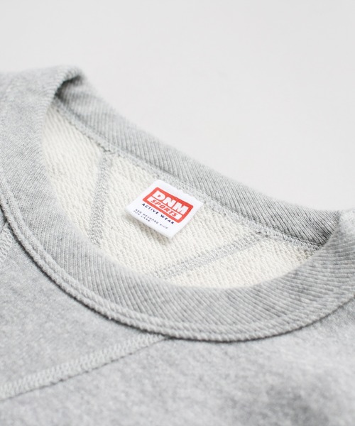 Denime（ドゥニーム）の「SWEATSHIRT SHORT SLEEVE（スウェット・メンズ・杢グレー/スミクロ・SMALL/MEDIUM/LARGE/X-LARGE/XX-LARGE）」の4枚目の写真