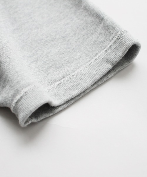 Denime（ドゥニーム）の「SWEATSHIRT SHORT SLEEVE（スウェット・メンズ・杢グレー/スミクロ・SMALL/MEDIUM/LARGE/X-LARGE/XX-LARGE）」の5枚目の写真