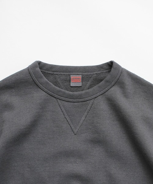 Denime（ドゥニーム）の「SWEATSHIRT SHORT SLEEVE（スウェット・メンズ・杢グレー/スミクロ・SMALL/MEDIUM/LARGE/X-LARGE/XX-LARGE）」の7枚目の写真