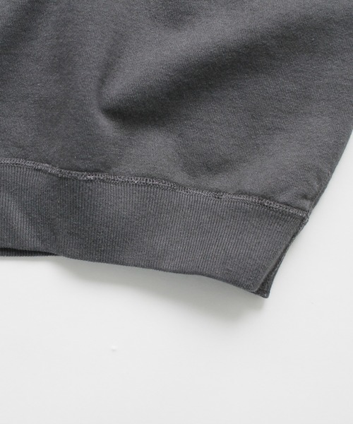 Denime（ドゥニーム）の「SWEATSHIRT SHORT SLEEVE（スウェット・メンズ・杢グレー/スミクロ・SMALL/MEDIUM/LARGE/X-LARGE/XX-LARGE）」の9枚目の写真