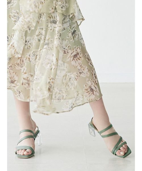 dazzlin（ダズリン）の「メニーストラップサンダル【WEB限定】（サンダル・レディース・ベージュ/グリーン/クリア・SMALL/MEDIUM/LARGE）」の5枚目の写真