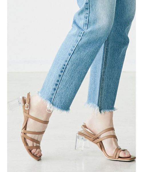 dazzlin（ダズリン）の「メニーストラップサンダル【WEB限定】（サンダル・レディース・ベージュ/グリーン/クリア・SMALL/MEDIUM/LARGE）」の6枚目の写真