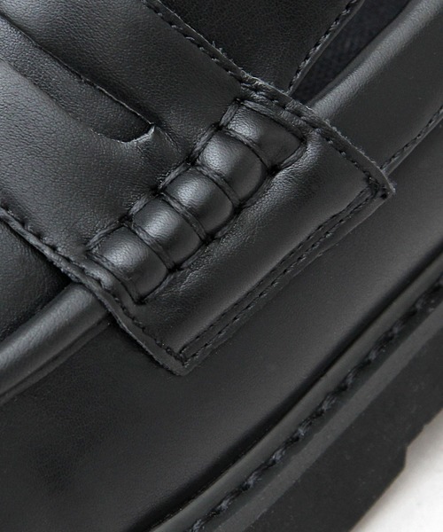 glabella(グラベラ)の「glabella / グラベラ / 厚底 ダッド コインローファー / プラットフォーム ドレスシューズ(ローファー・メンズ・ブラック・S/M/L)」の12枚目の写真