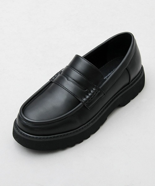 glabella(グラベラ)の「glabella / グラベラ / 厚底 ダッド コインローファー / プラットフォーム ドレスシューズ(ローファー・メンズ・ブラック・S/M/L)」の7枚目の写真