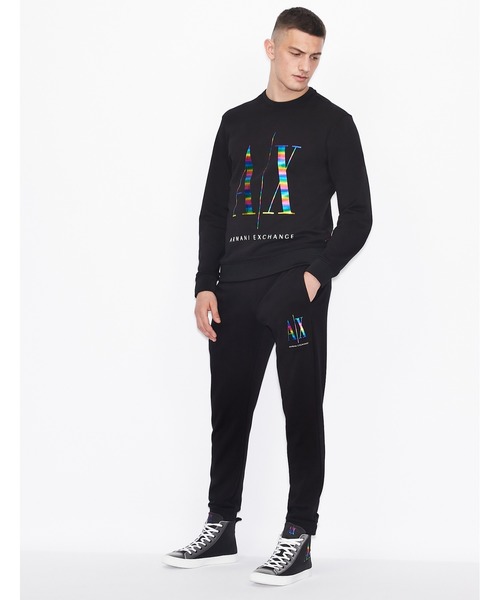 ARMANI EXCHANGE(アルマーニエクスチェンジ)の「【A|Xアルマーニ エクスチェンジ】ICON スウェットジョガーパンツ/プライドコレクション(スウェットパンツ・メンズ・ホワイト/ブラック・LARGE/MEDIUM/SMALL/X-LARGE/X-SMALL)」の11枚目の写真