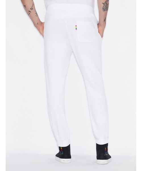 ARMANI EXCHANGE(アルマーニエクスチェンジ)の「【A|Xアルマーニ エクスチェンジ】ICON スウェットジョガーパンツ/プライドコレクション(スウェットパンツ・メンズ・ホワイト/ブラック・LARGE/MEDIUM/SMALL/X-LARGE/X-SMALL)」の8枚目の写真
