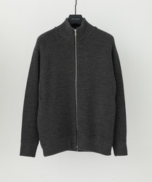 UNITED TOKYO | リブジップアップニット/ハイネック(ニット/セーター)