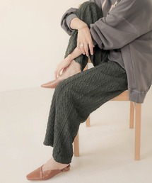 【WEB限定】ジャガードニットパンツ