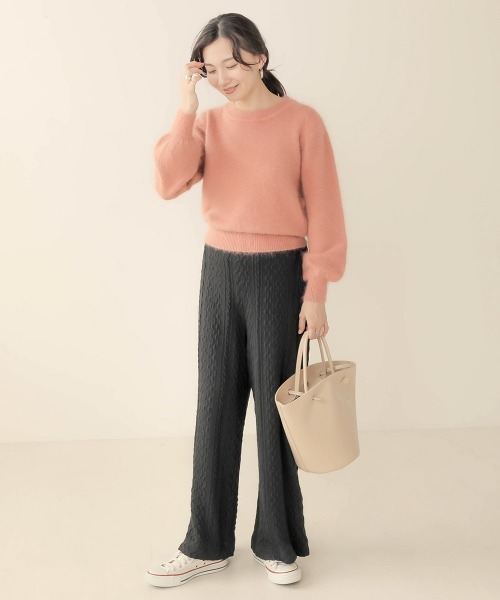 Bab(バブ)の「【WEB限定】ジャガードニットパンツ(その他パンツ・レディース・ブラック/カーキ/テラコッタ・FREE)」の21枚目の写真