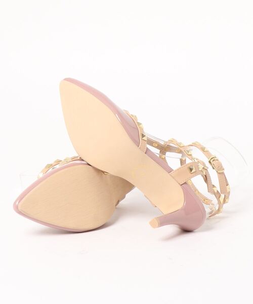 KOBE LETTUCE（コウベレタス）の「ダブルストラップスタッズパンプス（パンプス・レディース・ブラック/ブルー/ピンク/オフホワイト・L/LL/M/S）」の5枚目の写真