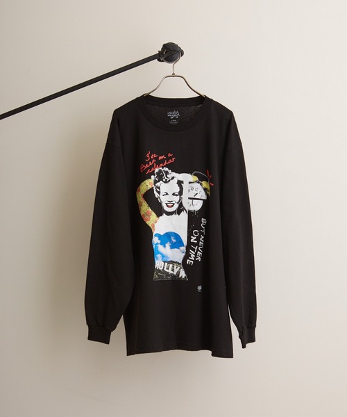tone(トーン)の「【RadioDays/ラジオデイズ】MARYLIN MONROE LS TEE (UN)(Tシャツ/カットソー・レディース・ホワイト/ブラック・MEDIUM/LARGE/X-LARGE)」の2枚目の写真