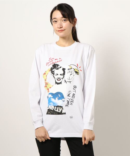 tシャツ 「RadioDays/ラジオデイズ」MARYLIN MONROE LS TEE (UN) レディース メンズ TONE tシャツ 「RadioDays/ラジオデイズ」MARYLIN MONROE LS TEE