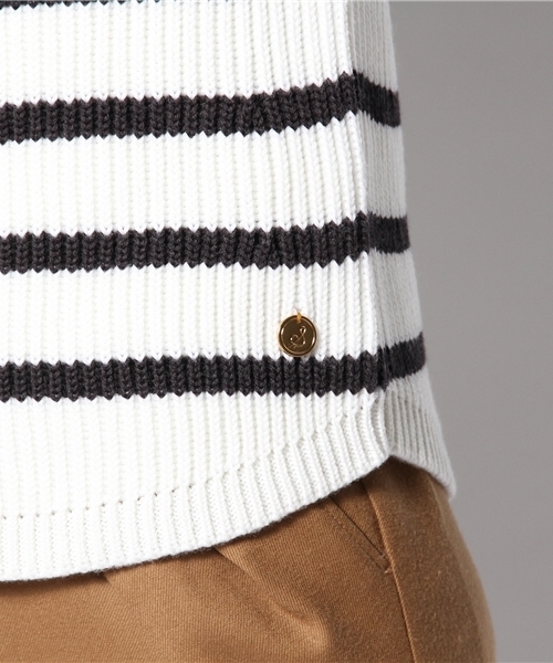 SHIPS for women(シップスフォーウィメン)の「【CLASSY.12月号掲載】ソリッド/ボーダー アゼニット プルオーバー(ニット/セーター・レディース・ライトホワイト/ブラック/ブルー/ネイビー・36/38)」の11枚目の写真