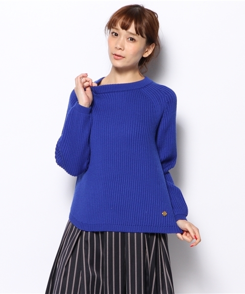 SHIPS for women(シップスフォーウィメン)の「【CLASSY.12月号掲載】ソリッド/ボーダー アゼニット プルオーバー(ニット/セーター・レディース・ライトホワイト/ブラック/ブルー/ネイビー・36/38)」の15枚目の写真