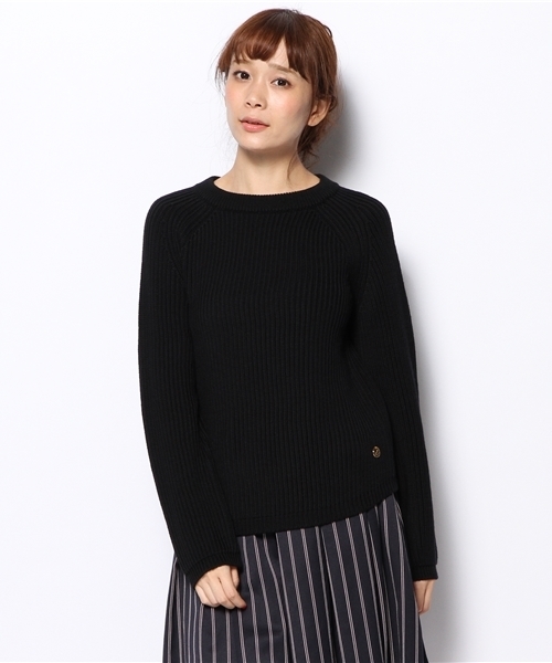 SHIPS for women(シップスフォーウィメン)の「【CLASSY.12月号掲載】ソリッド/ボーダー アゼニット プルオーバー(ニット/セーター・レディース・ライトホワイト/ブラック/ブルー/ネイビー・36/38)」の14枚目の写真