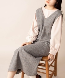 Mysa&Liina | ２WAYチェックジャンパースカート(ジャンパースカート)