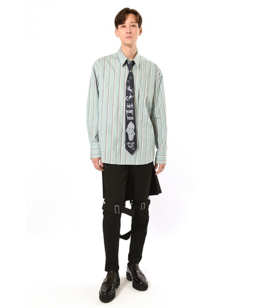 MILKBOY ネクタイ付き柄シャツ 長袖 （MILKBOY（ミルクボーイ