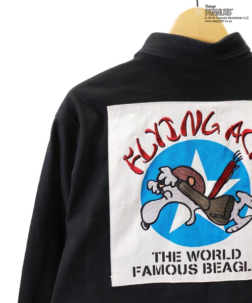 PEANUTS(ピーナッツ)の「LOWBLOW KNUCKLE / ローブローナックル / PEANUTS / FLYING ACE ミリタリーシャツ(M2)(シャツ/ブラウス・メンズ・ベージュ/ブラック/グリーン・L/XL/M/XXL)」の13枚目の写真