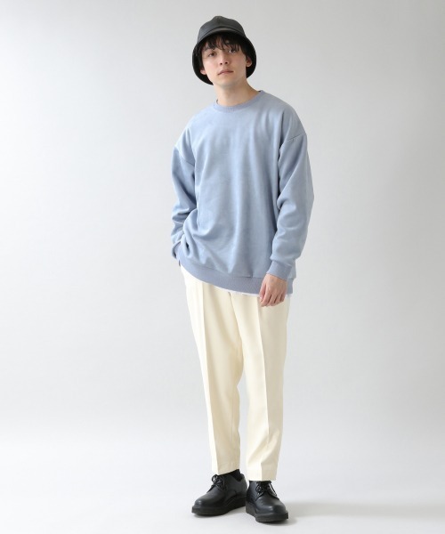 RAGEBLUE（レイジブルー）の「スウェードタッチクルーネック/931944（スウェット・メンズ・ライトブルー/パープル/オフホワイト/グレー・MEDIUM/LARGE/SMALL）」の10枚目の写真