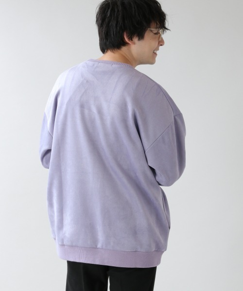 RAGEBLUE（レイジブルー）の「スウェードタッチクルーネック/931944（スウェット・メンズ・ライトブルー/パープル/オフホワイト/グレー・MEDIUM/LARGE/SMALL）」の17枚目の写真