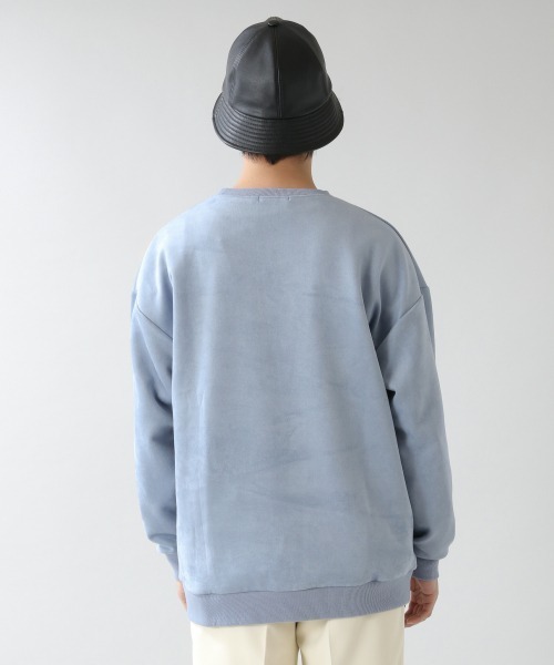 RAGEBLUE（レイジブルー）の「スウェードタッチクルーネック/931944（スウェット・メンズ・ライトブルー/パープル/オフホワイト/グレー・MEDIUM/LARGE/SMALL）」の19枚目の写真
