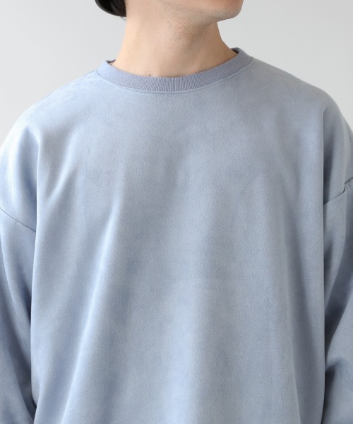 RAGEBLUE（レイジブルー）の「スウェードタッチクルーネック/931944（スウェット・メンズ・ライトブルー/パープル/オフホワイト/グレー・MEDIUM/LARGE/SMALL）」の20枚目の写真