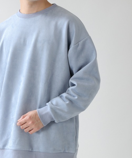 RAGEBLUE（レイジブルー）の「スウェードタッチクルーネック/931944（スウェット・メンズ・ライトブルー/パープル/オフホワイト/グレー・MEDIUM/LARGE/SMALL）」の21枚目の写真