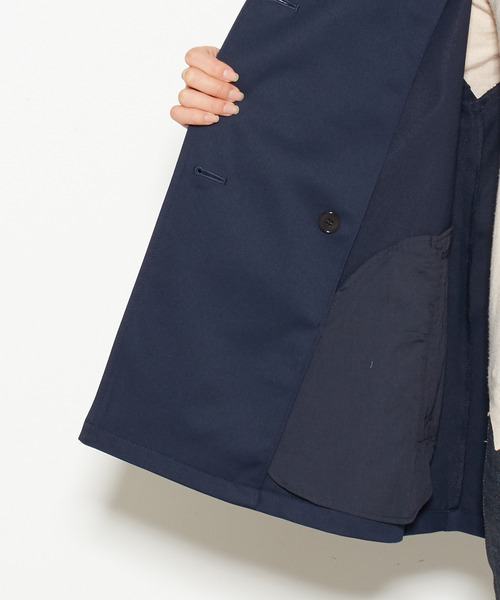 MELROSE claire（メルローズ クレール）の「エステルギャバショートトレンチコート（トレンチコート・レディース・ネイビー/ブルー/ベージュ・FREE）」の17枚目の写真