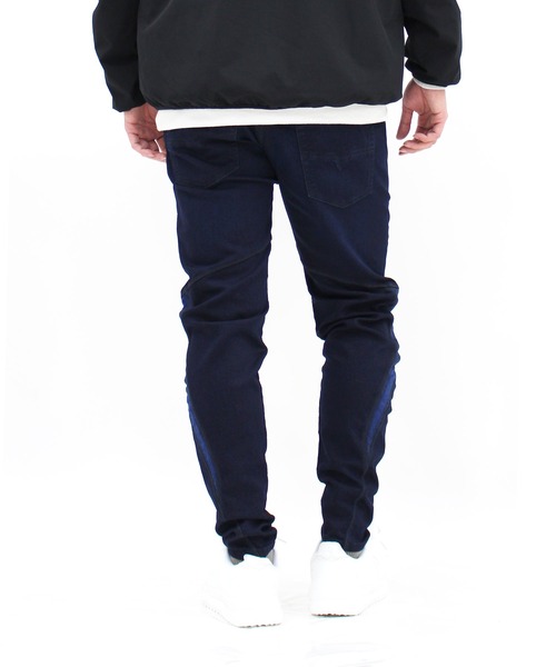 DIESEL(ディーゼル)の「Sweat Jeans テーパード スリム キャロット ニット切替 スウェット ジーンズ「MDY PANTS」(その他パンツ・メンズ・ネイビー・32inch/28inch/30inch/34inch/36inch)」の4枚目の写真
