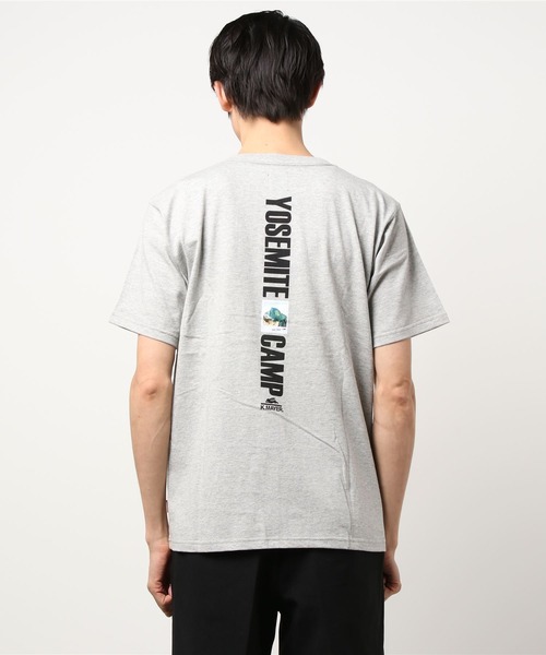 KRIFF MAYER（クリフメイヤー）の「抗菌ロゴ半袖ポケTEE(ヨセミテ)（Tシャツ/カットソー・メンズ・チャコール/グレー/オフホワイト/パープル/ライトグリーン・MEDIUM/LARGE/SMALL/X-LARGE）」の3枚目の写真