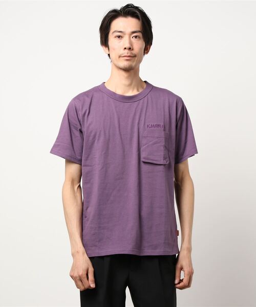 KRIFF MAYER（クリフメイヤー）の「抗菌ロゴ半袖ポケTEE(ヨセミテ)（Tシャツ/カットソー・メンズ・チャコール/グレー/オフホワイト/パープル/ライトグリーン・MEDIUM/LARGE/SMALL/X-LARGE）」の15枚目の写真