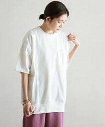 コーマ天竺　ロングポケTEE