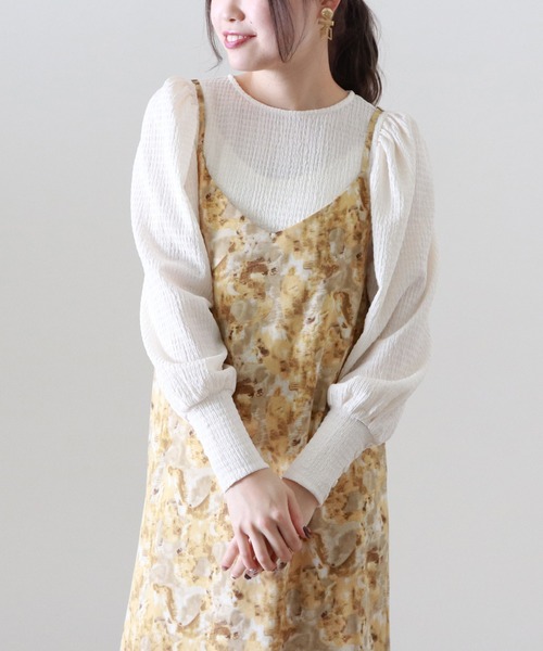 Cheek（チーク）の「楊柳パワショルブラウス（Tシャツ/カットソー・レディース・ブラック/ベージュ/アイボリー・MEDIUM）」の10枚目の写真