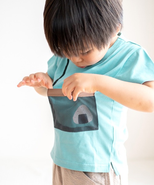 SKAPE（エスケープ）の「ｻｺｯｼｭTｼｬﾂ（Tシャツ/カットソー・キッズ・ホワイト/ブルー・80ｃｍ/100cm/120cm/130cm/90cm/110cm）」の2枚目の写真