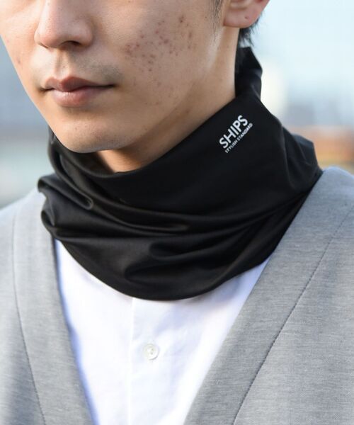 SHIPS（シップス）の「【WEB限定】SHIPS: スタイリッシュ ネックゲイター（ネックウォーマー/スヌード・メンズ・ブラック/チャコールグレー/ネイビー/イエロー・ONE SIZE）」の12枚目の写真