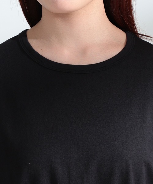 Ray BEAMS（レイビームス）の「Ray BEAMS / プリーツ キリカエ ハーフスリーブ Tシャツ（Tシャツ/カットソー・レディース・ホワイト/ブラック/ダークブラウン・ONE SIZE）」の21枚目の写真