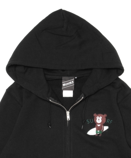 BEAMS T（ビームスティー）の「【SPECIAL PRICE】The Wonderful! design works. / SURF BEAR フルジップ パーカ（パーカー・メンズ・ネイビー/グレー/ブラック・X-SMALL/MEDIUM/SMALL/LARGE/X-LARGE）」の22枚目の写真