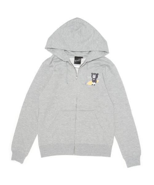BEAMS T（ビームスティー）の「【SPECIAL PRICE】The Wonderful! design works. / SURF BEAR フルジップ パーカ（パーカー・メンズ・ネイビー/グレー/ブラック・X-SMALL/MEDIUM/SMALL/LARGE/X-LARGE）」の6枚目の写真