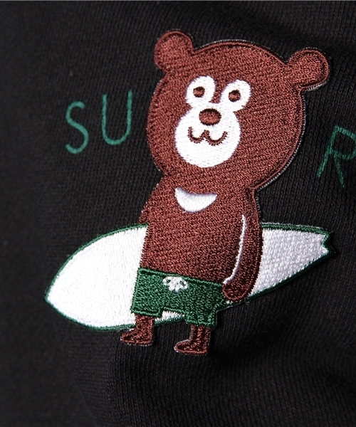 BEAMS T（ビームスティー）の「【SPECIAL PRICE】The Wonderful! design works. / SURF BEAR フルジップ パーカ（パーカー・メンズ・ネイビー/グレー/ブラック・X-SMALL/MEDIUM/SMALL/LARGE/X-LARGE）」の9枚目の写真