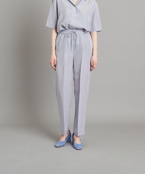 Steven Alan（スティーブンアラン）の「＜Steven Alan＞SHINY GATHER PANTS/パンツ（その他パンツ・レディース・ライトグレー/ダークブラウン/オリーブ・SMALL/MEDIUM）」の2枚目の写真