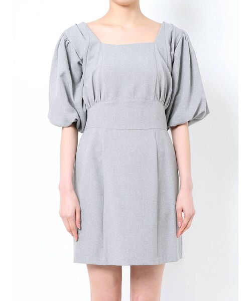 EMODA（エモダ）の「パフスリーブミニワンピース（ワンピース・レディース・ブラック/グレー/ミント・FREE）」の13枚目の写真