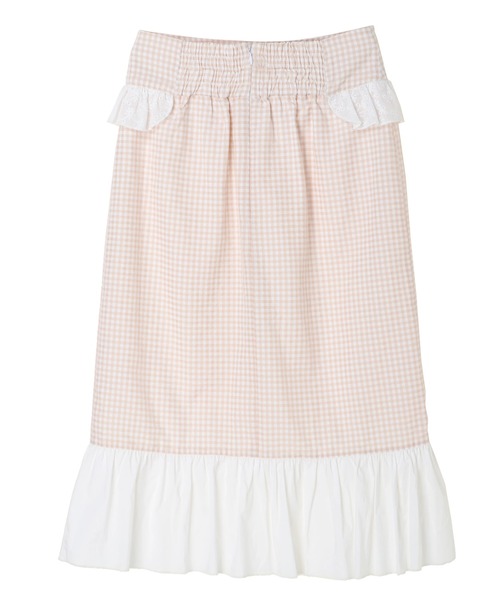 Honey Salon（ハニーサロン）の「ハイウエストギンガムスカート（スカート・レディース・ブラック/ベージュ・FREE）」の19枚目の写真
