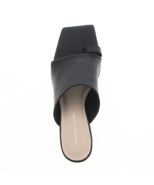 JELLY BEANS（ジェリービーンズ）の「トング太ヒールミュール(210-30304)JELLY BEANS(ジェリービーンズ)（サンダル・レディース・ホワイト/ブラック/グレイッシュベージュ・S/M/L）」の7枚目の写真