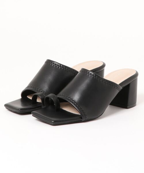 JELLY BEANS（ジェリービーンズ）の「トング太ヒールミュール(210-30304)JELLY BEANS(ジェリービーンズ)（サンダル・レディース・ホワイト/ブラック/グレイッシュベージュ・S/M/L）」の15枚目の写真