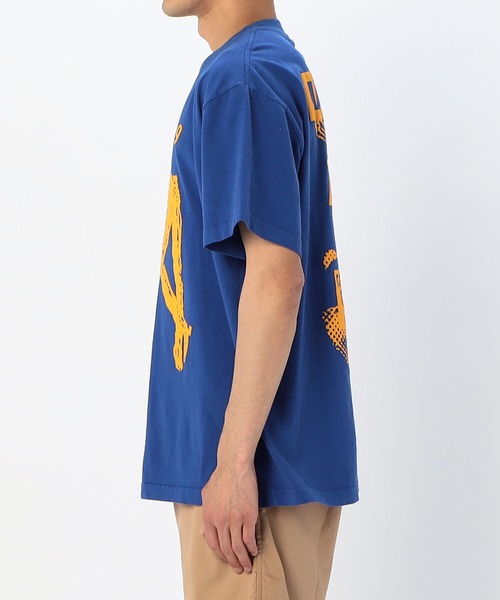 VIRGIL NORMAL（ヴァージルノーマル）の「【VIRGIL NORMAL】プリントＴシャツ STAY POSITIVE MEN（Tシャツ/カットソー・メンズ・ネイビー・LARGE/MEDIUM）」の5枚目の写真