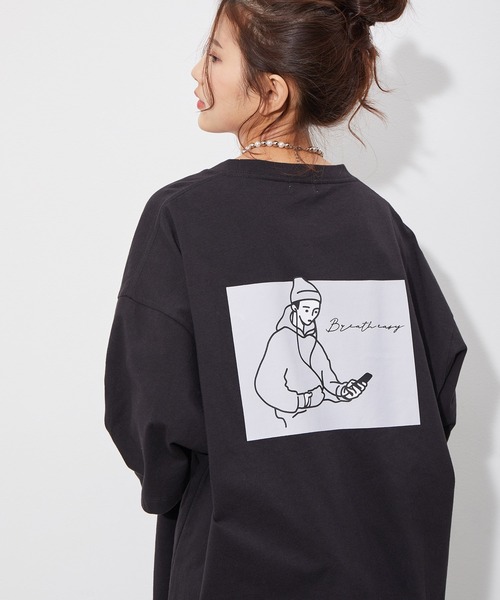 JUNRED(ジュンレッド)の「CHILL BOYプリントTEE(Tシャツ/カットソー・メンズ・ホワイト/ブラック/ブルー系その他6・S/M/L)」の18枚目の写真